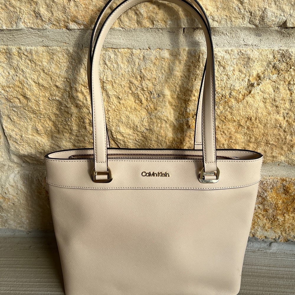 Calvin Klein Beige Tote Bag